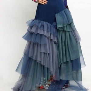 Layered patchwork skirt